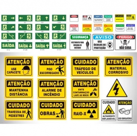 Placas de Sinalização de Segurança